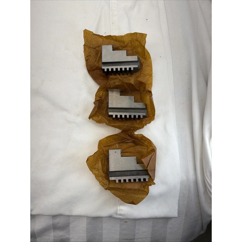 3 PIECE STEEL JAW SET FOR LATHE CHUCK‎